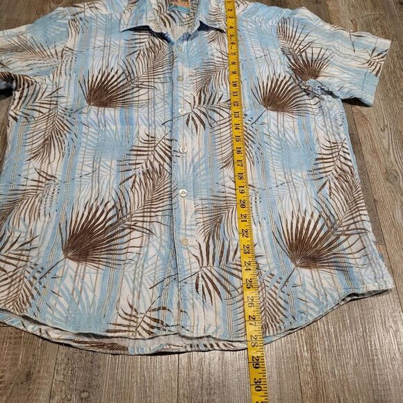 Its Five O'clock Somewhere Hawaiian Short Sleeved Button Up Shirt Men's Medium - Picture 6 of 8
